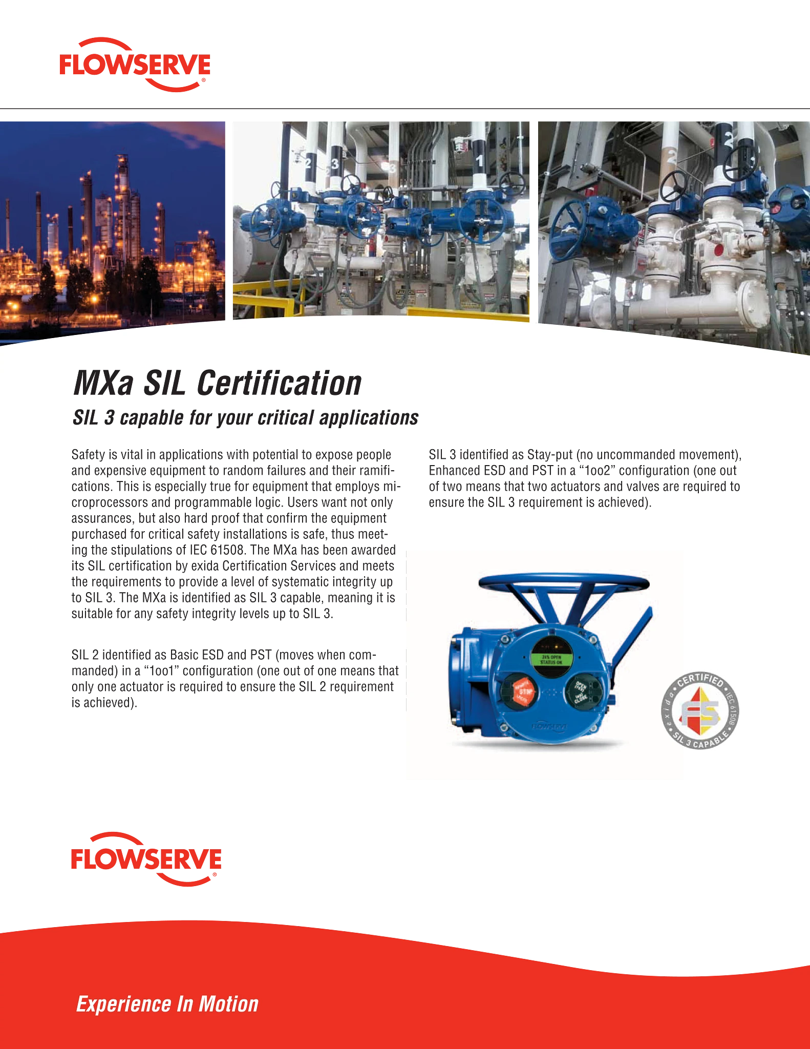 Limitorque MXa执行器SIL认证