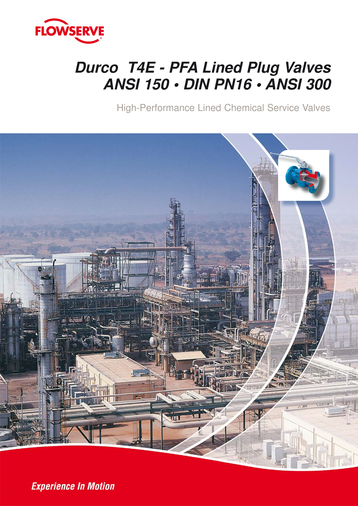 Durco T4E-PFA内衬旋塞阀 - 技术手册