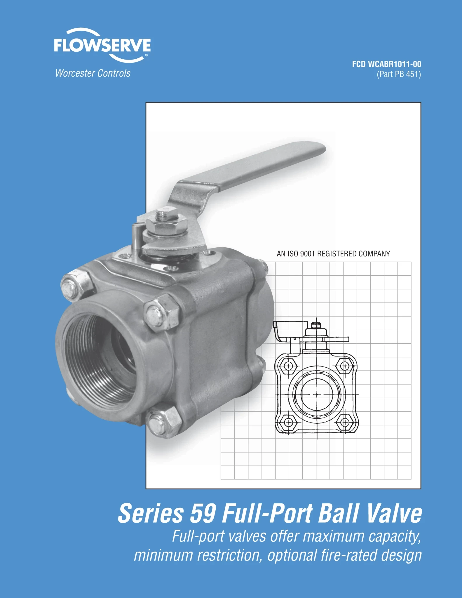 Worcester Controls 59系类3-片式全通径球阀手册（美洲）