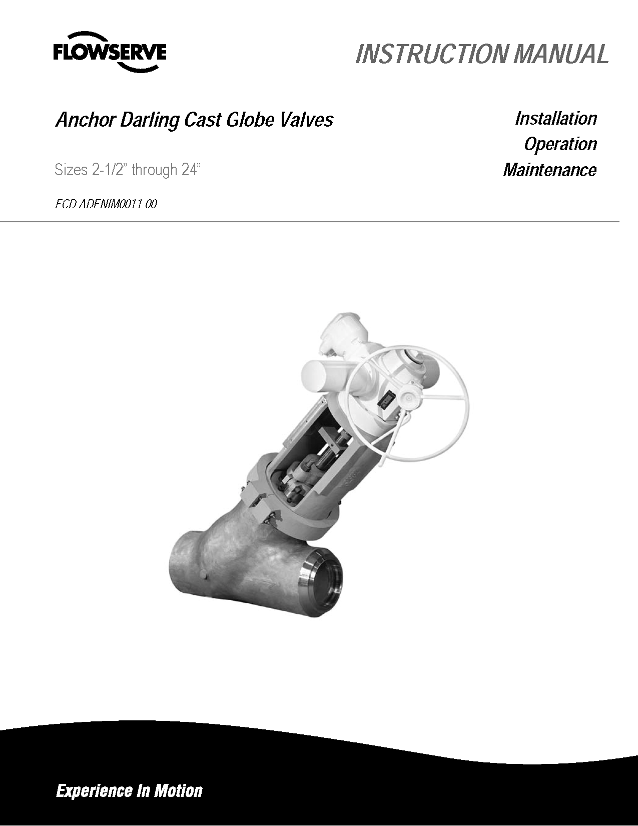 Anchor/Darling铸钢截止阀（IOM）