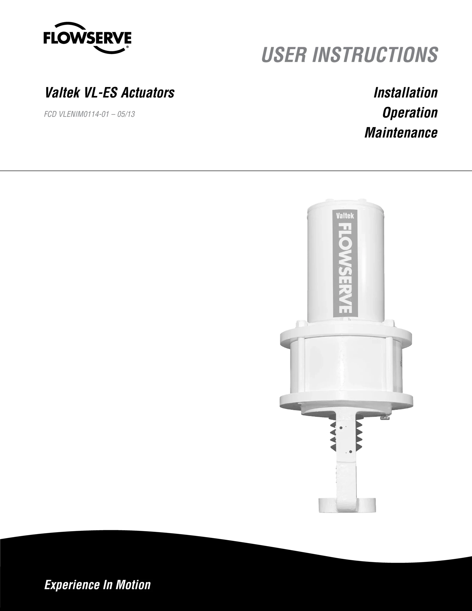 Valtek VL-ES弹簧缸直行程执行器使用说明（IOM）