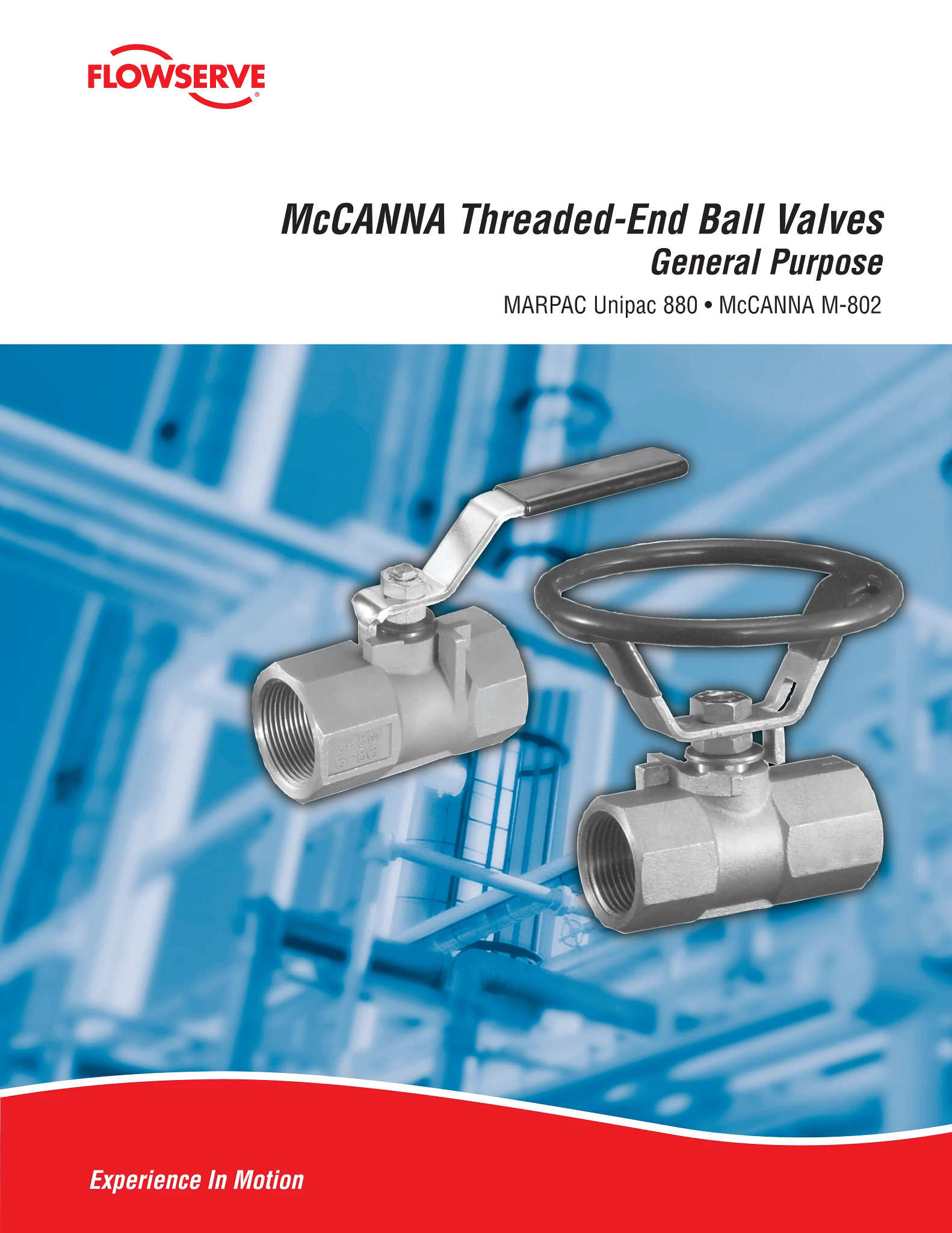 McCANNA/MARPAC螺纹端球阀 - 通用手册