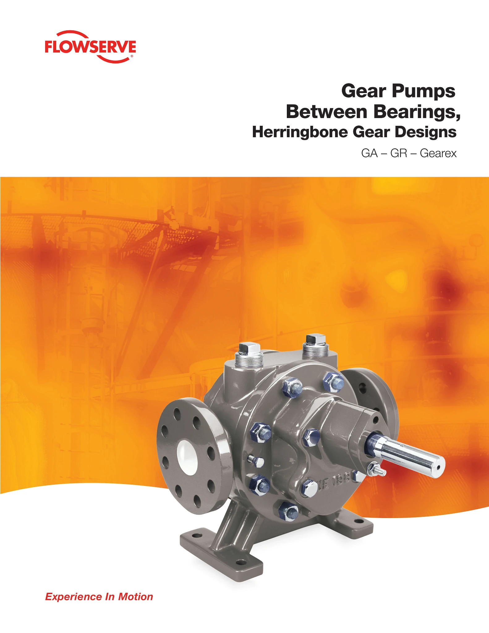 GAGR和Gearex人字形齿轮泵 - 手册