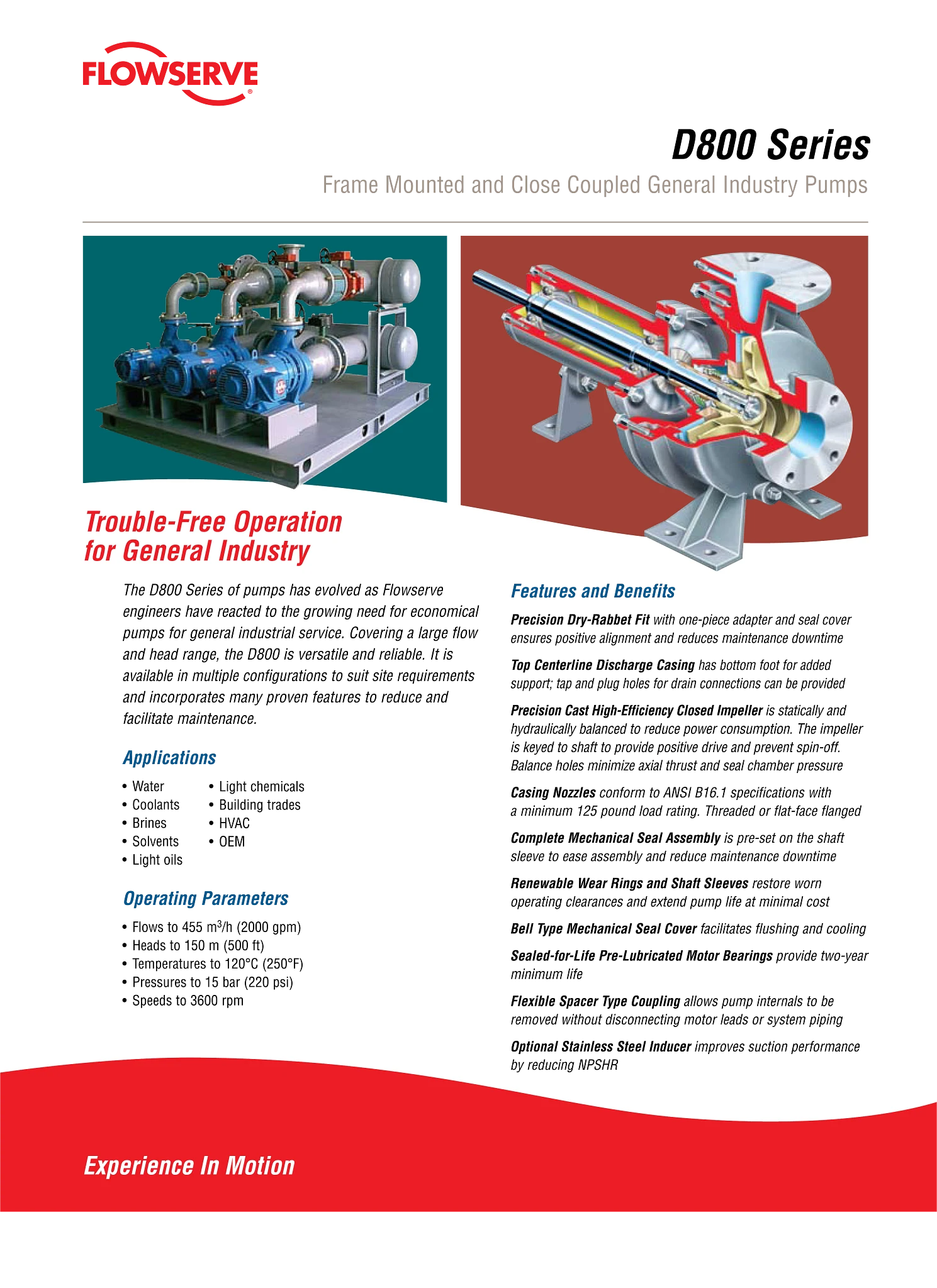 D800系列泵 - 宣传单