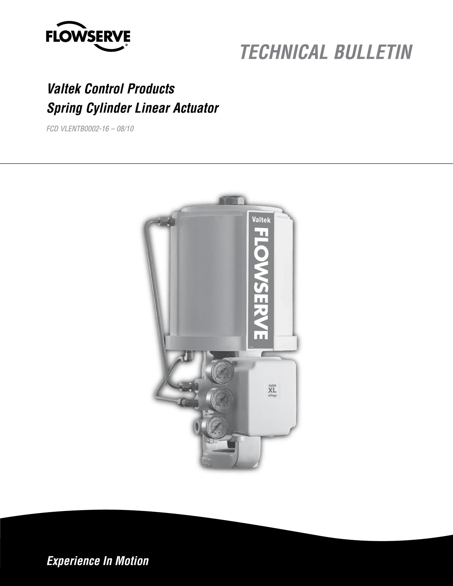 Valtek控制产品弹簧缸直行程执行器技术手册