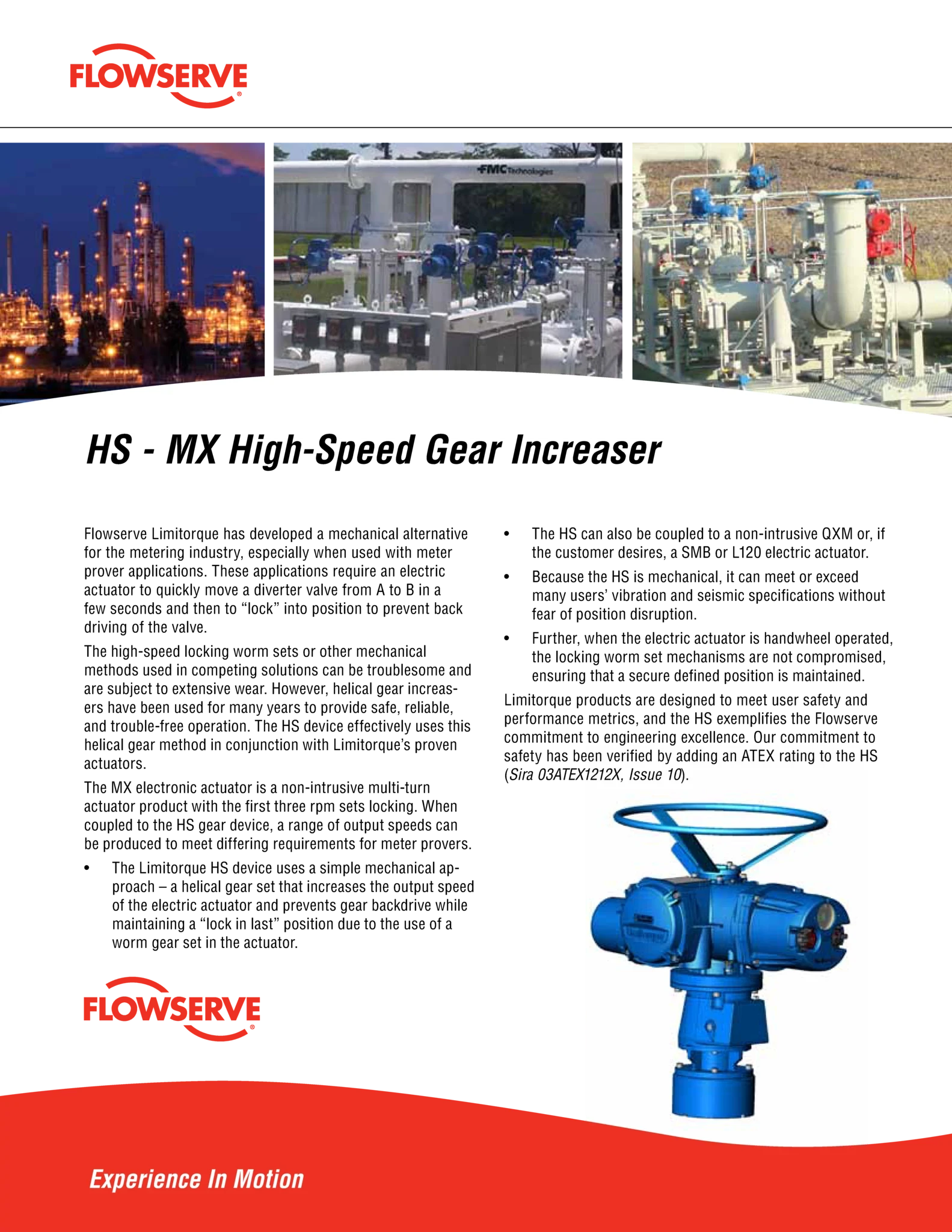 Limitorque MX执行器高速齿轮增速器