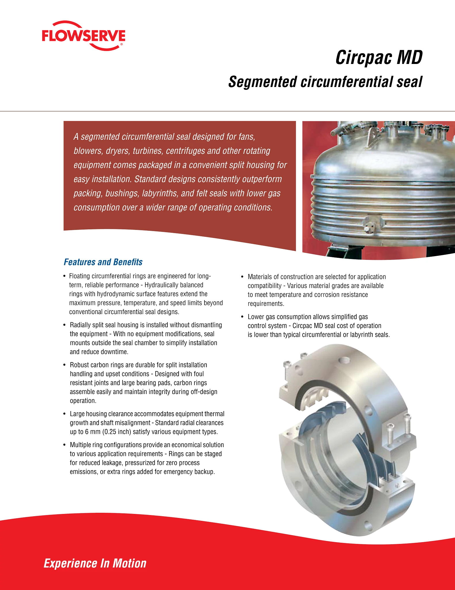 Circpac MD密封 — 手册