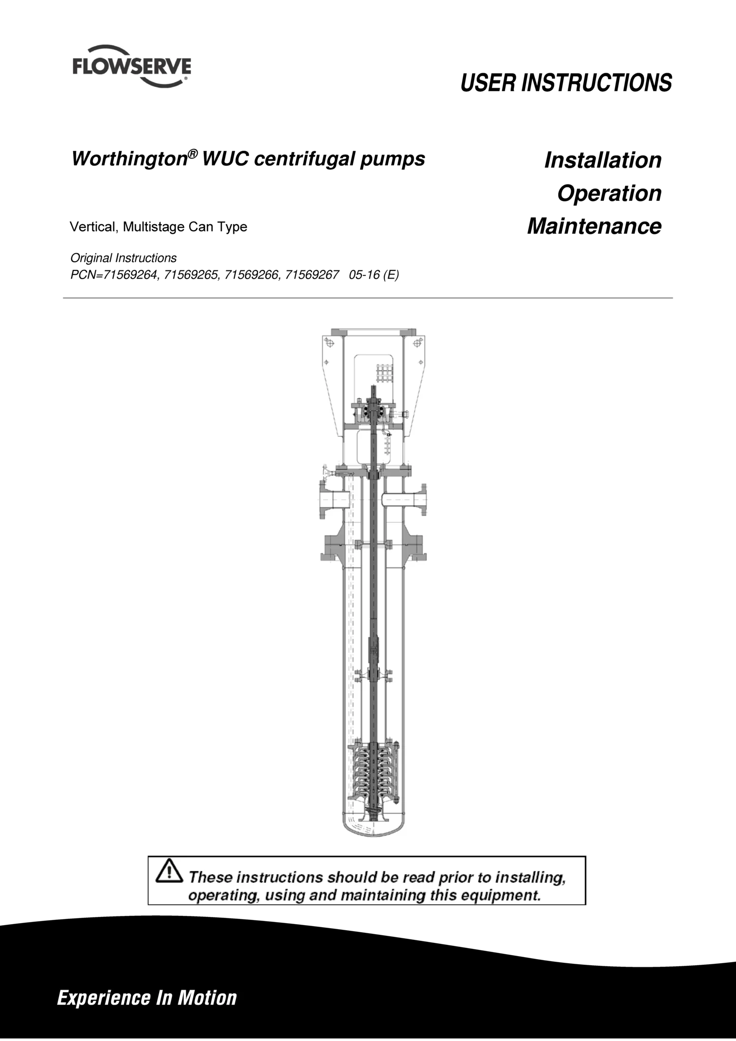 WUC离心泵使用说明