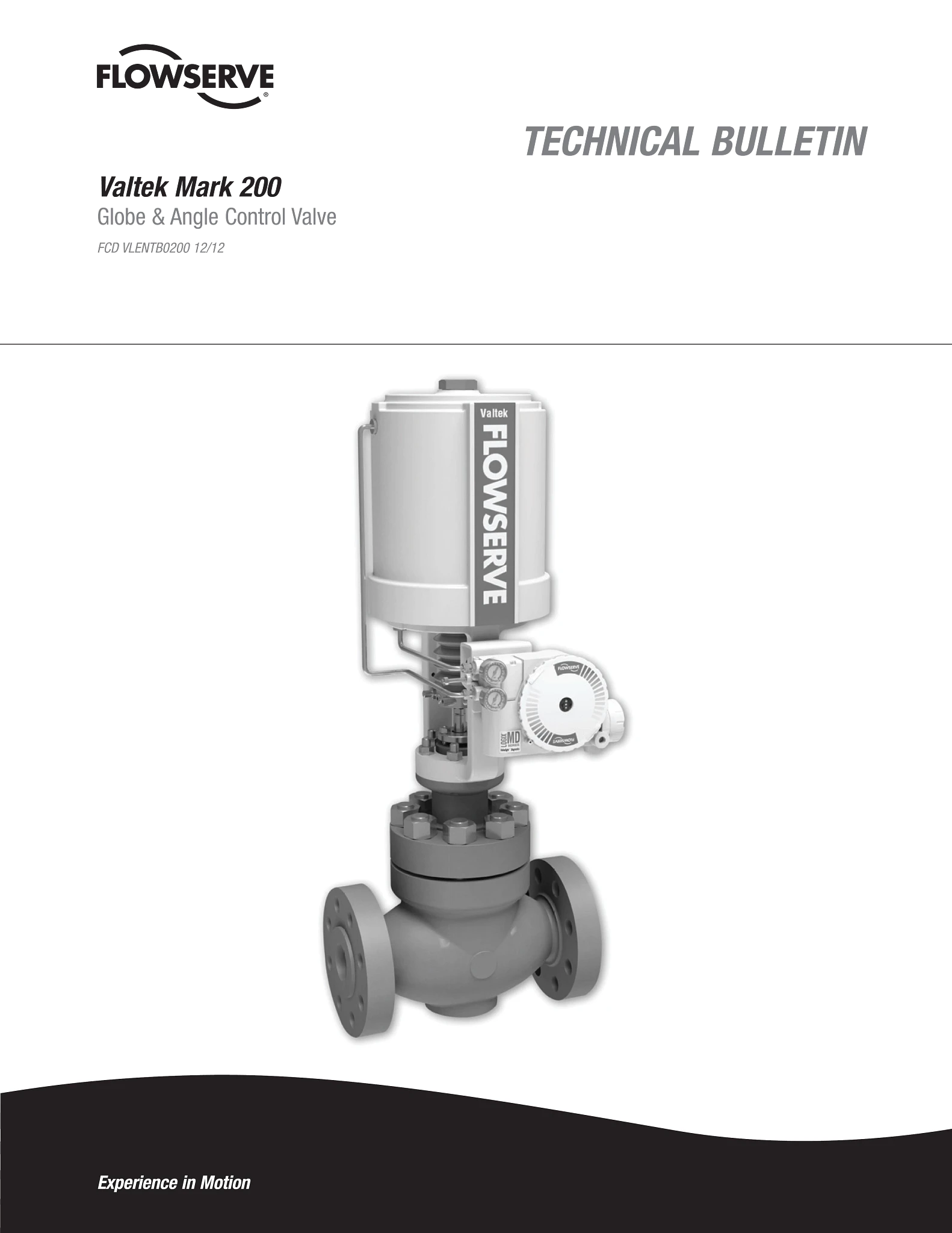 Valtek Mark 200控制阀 - 技术公告