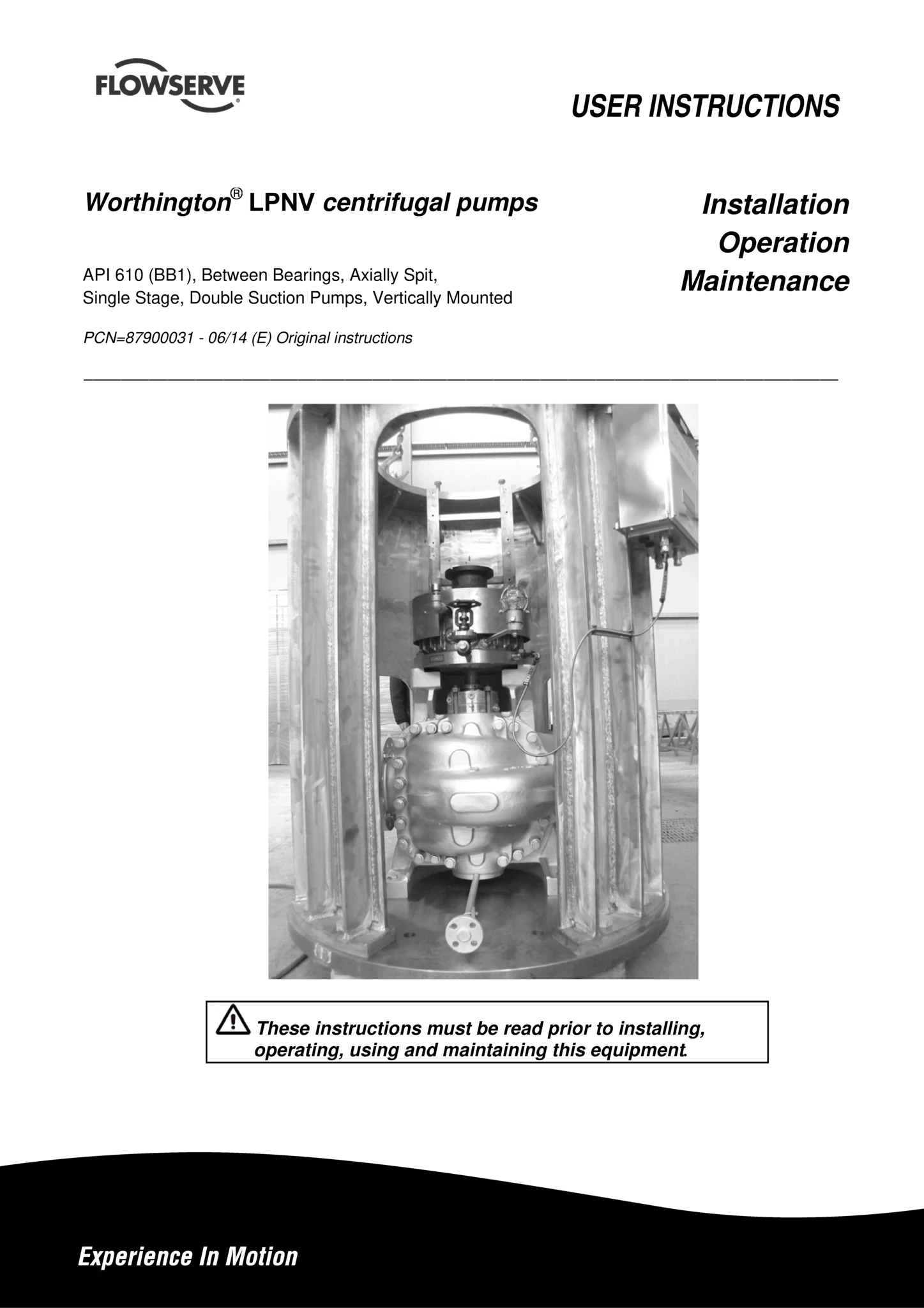 LPNV离心泵使用说明