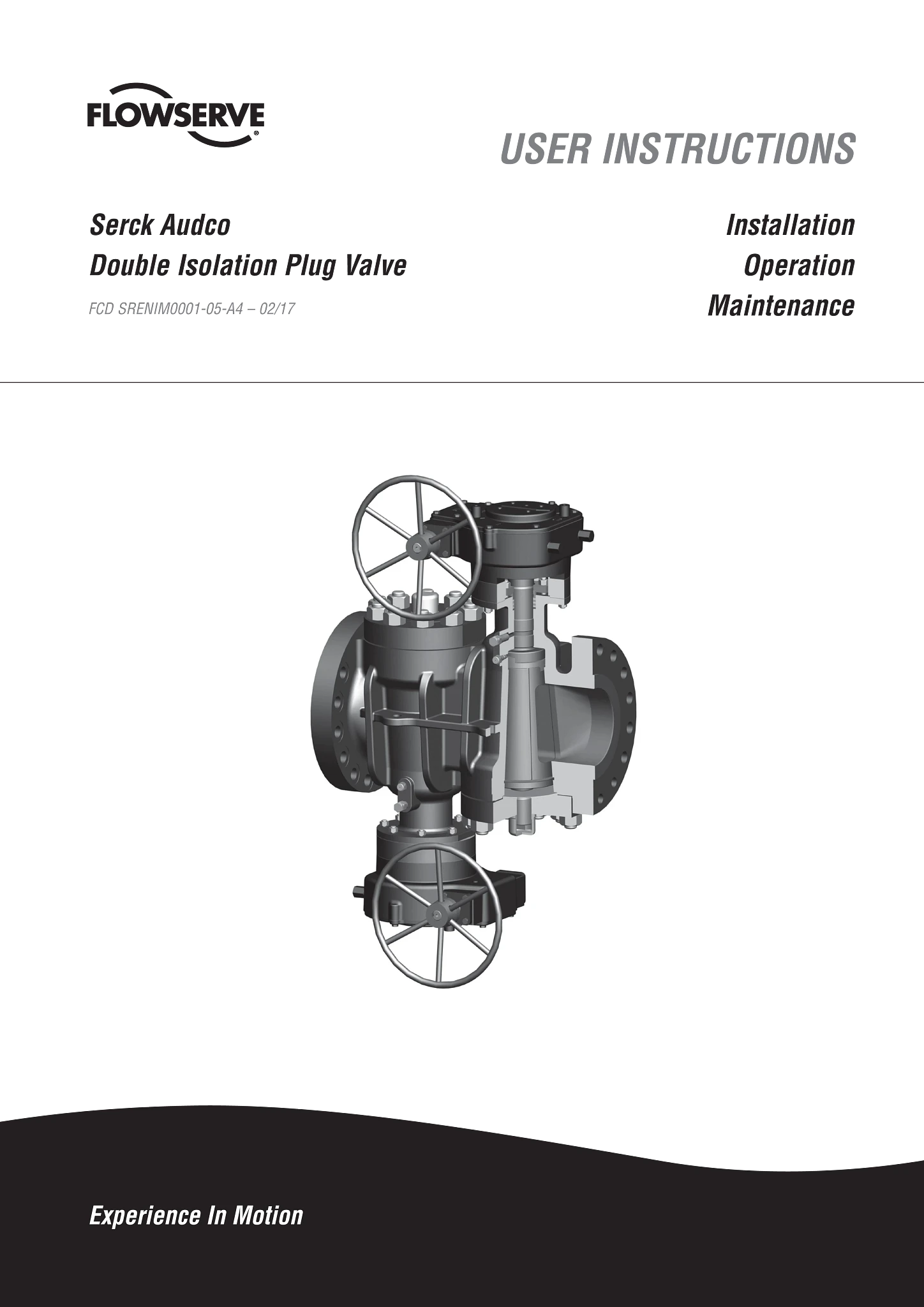 Serck Audco双隔离旋塞阀（DIPV）使用说明（IOM）