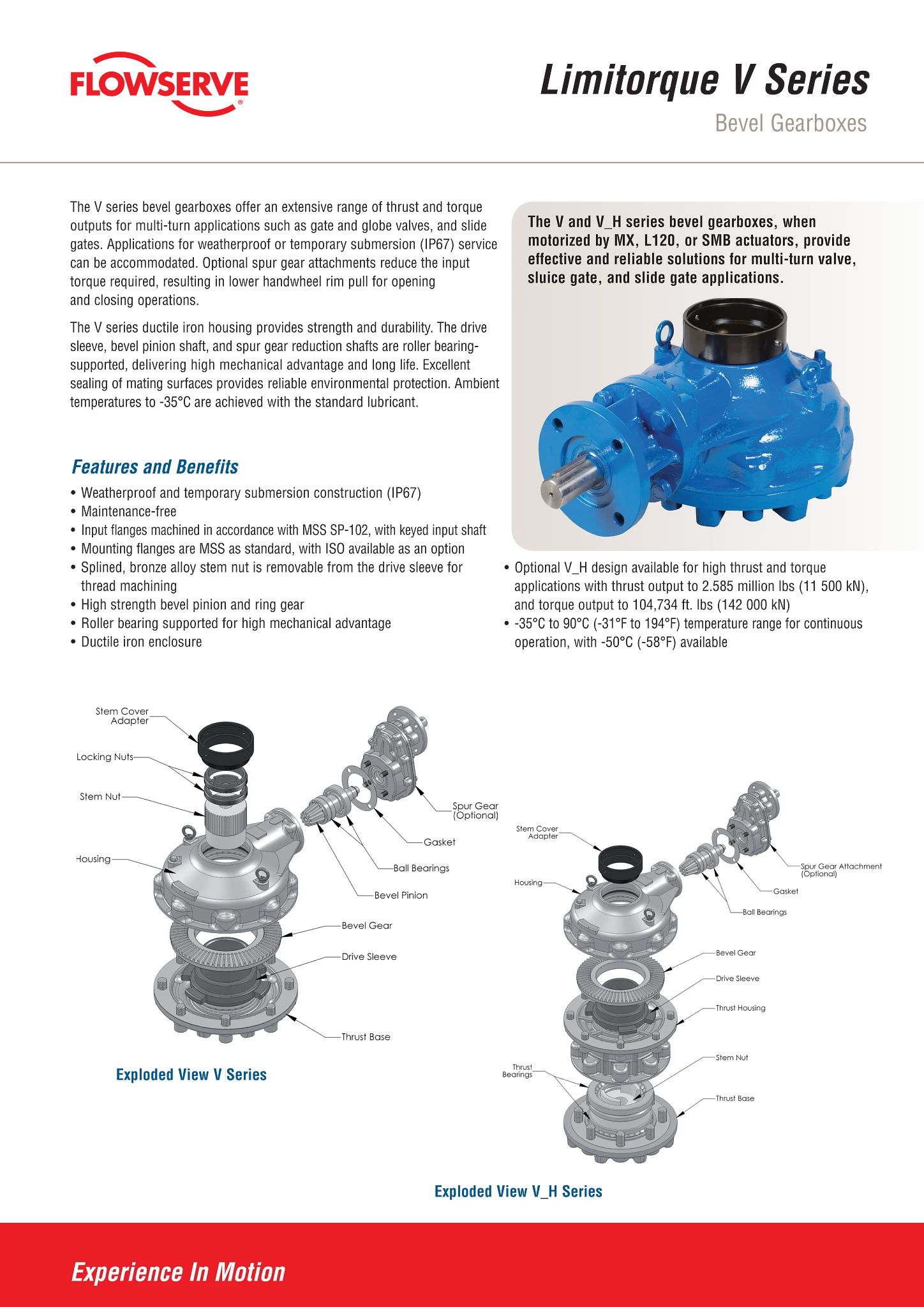 Limitorque V系列锥齿轮箱宣传册