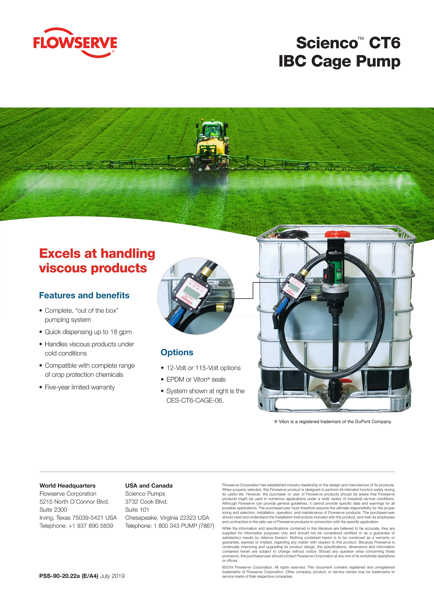 Scienco™ CT6 IBC笼式泵 - 宣传单
