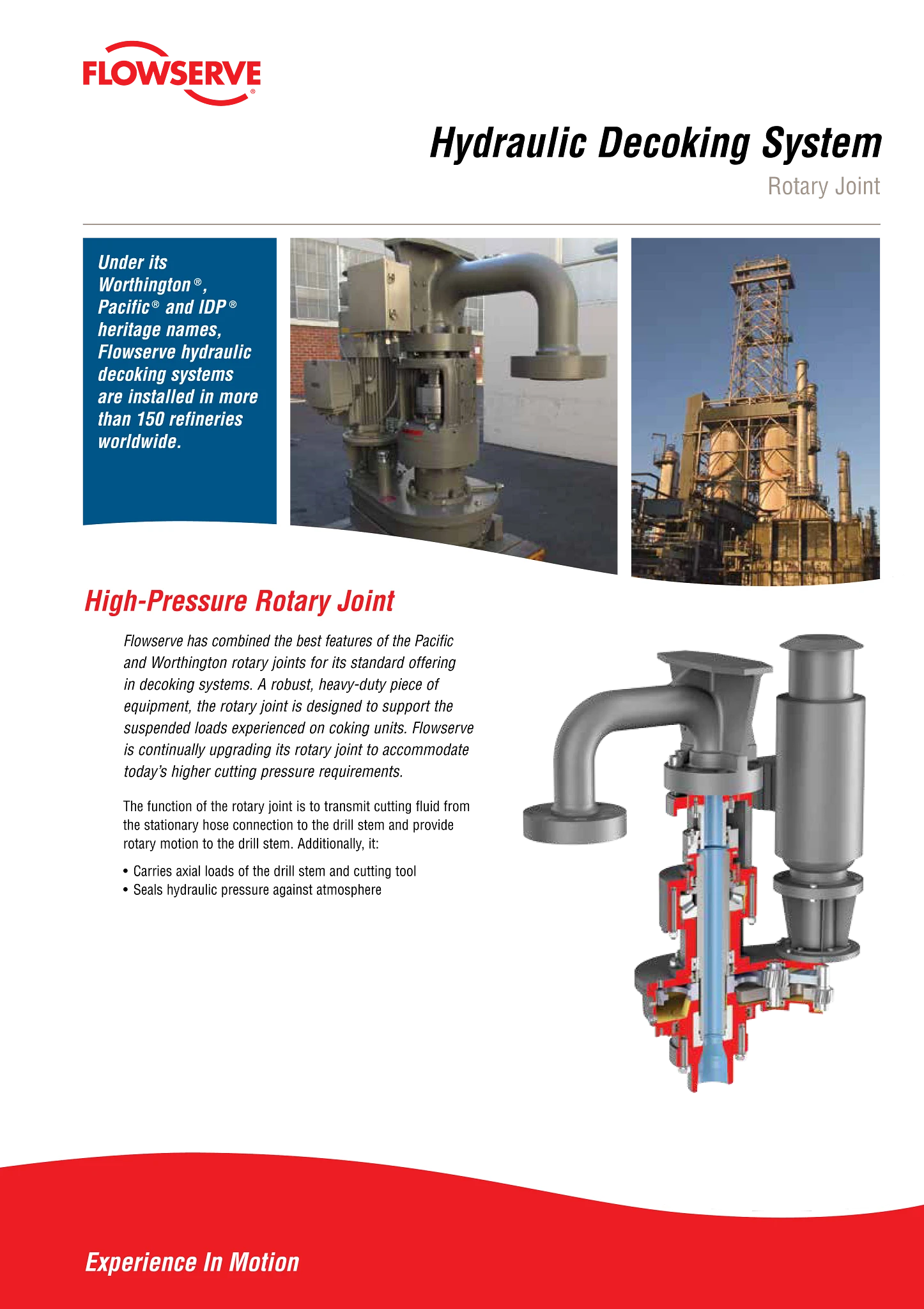 液压除焦系统旋转接头