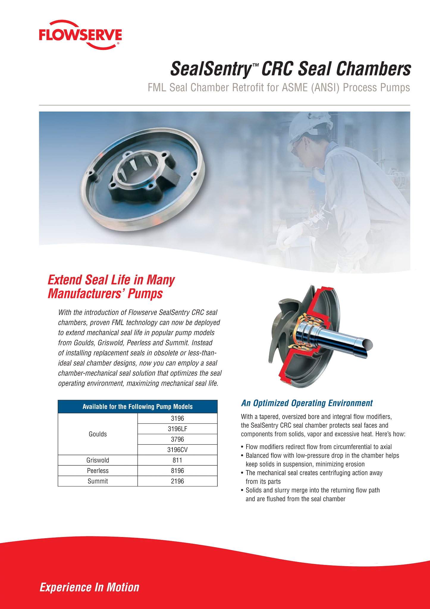 Flowserve SealSentry & Trade CRC密封室