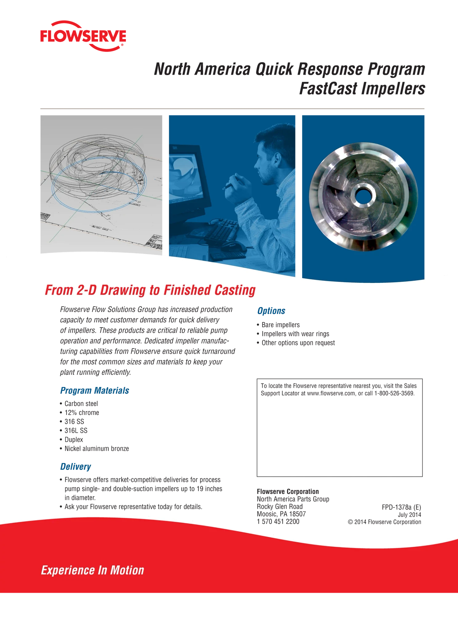 北美快速响应计划快铸叶轮宣传单