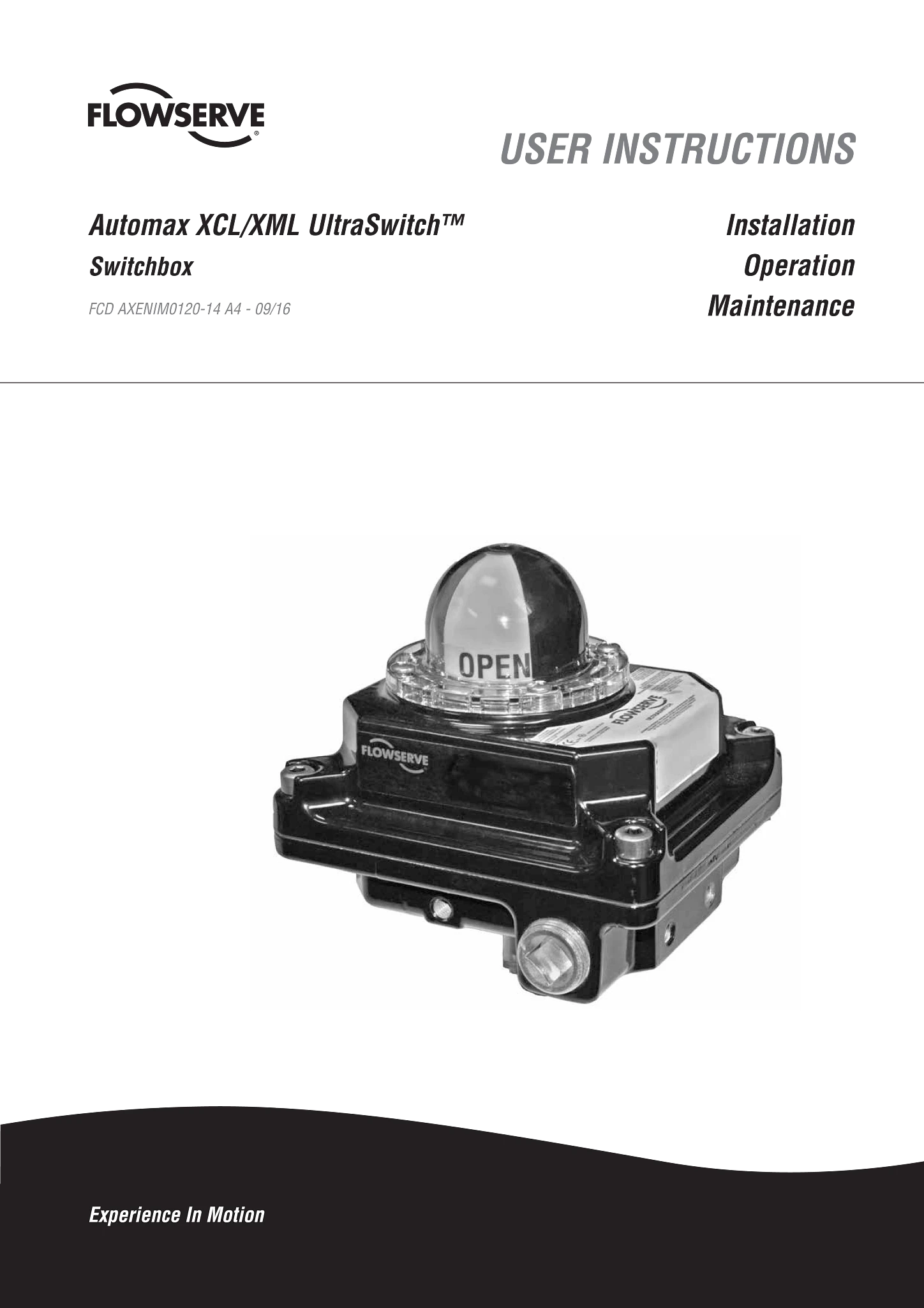 Automax UltraSwitch™ XCL/XML使用说明（IOM）