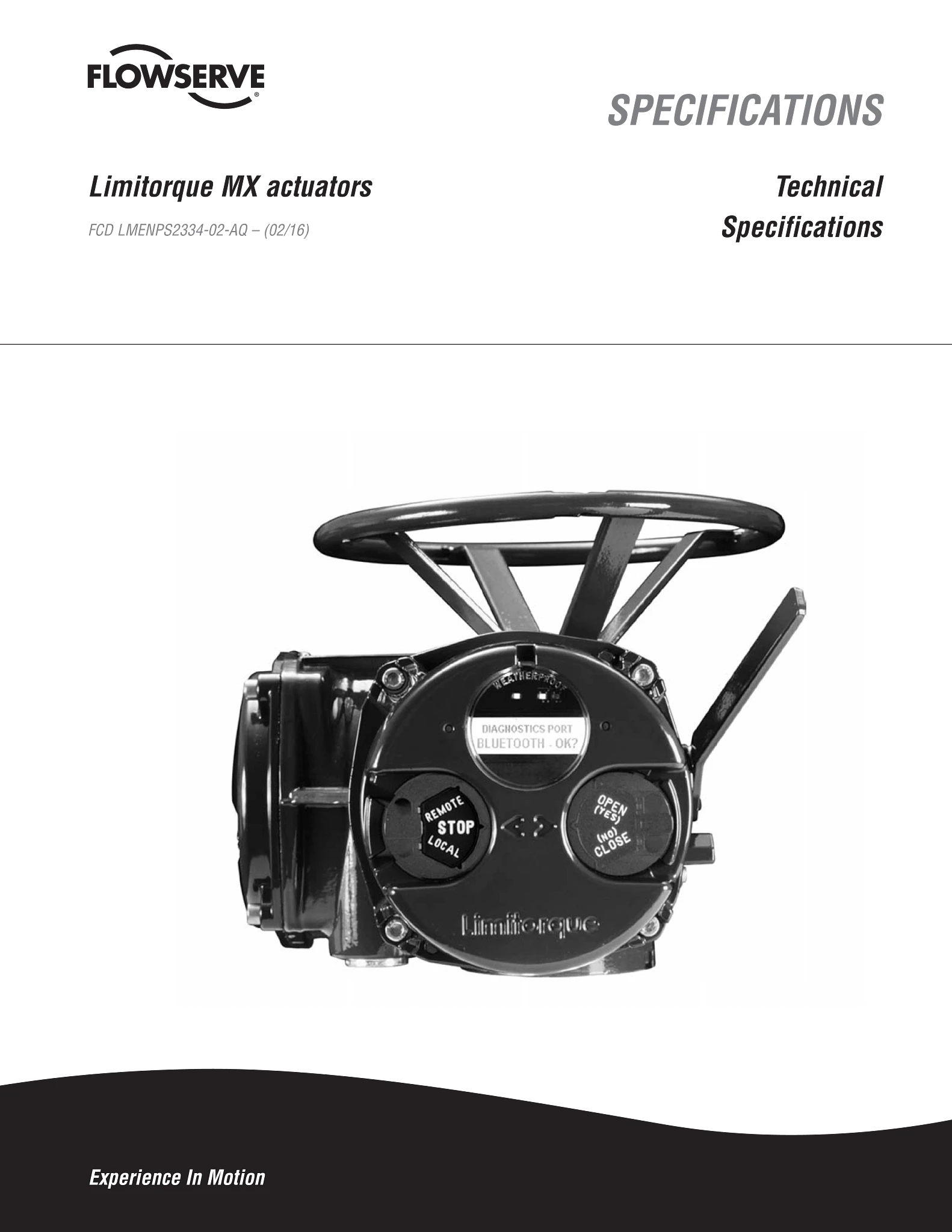 Limitorque MX执行器技术规格