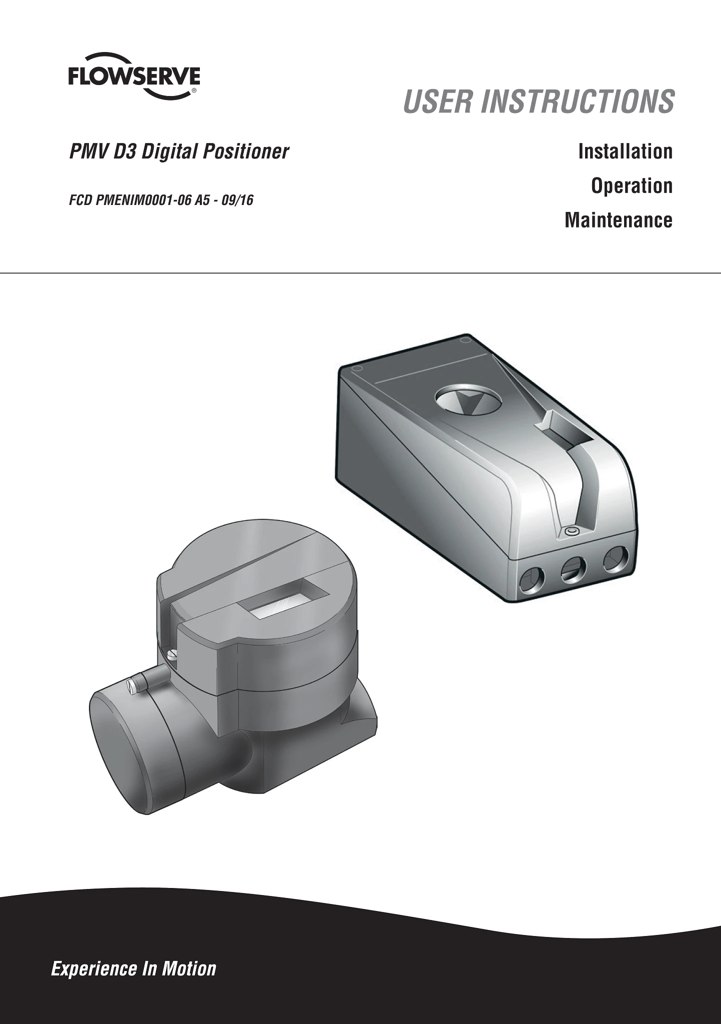 PMV D3数字定位器-使用说明(IOM)