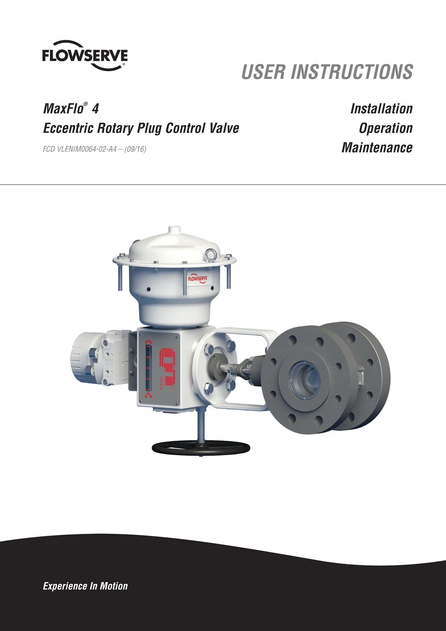 Valtek MaxFlo 4控制阀 - 使用说明
