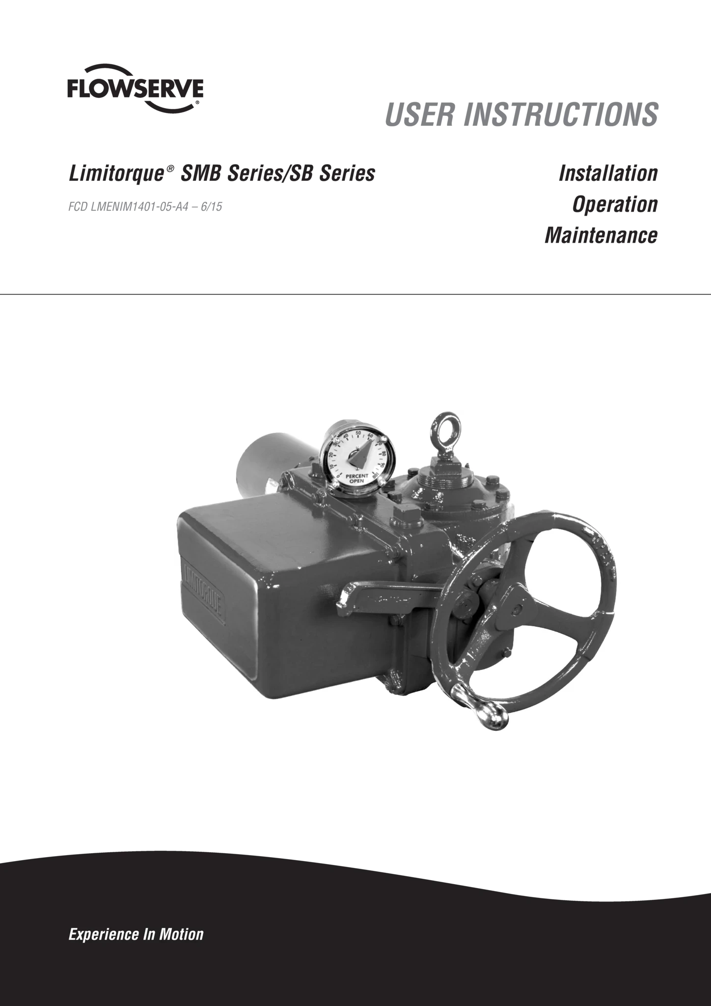 Limitorque SMB系列/SB系列执行器使用说明(IOM)