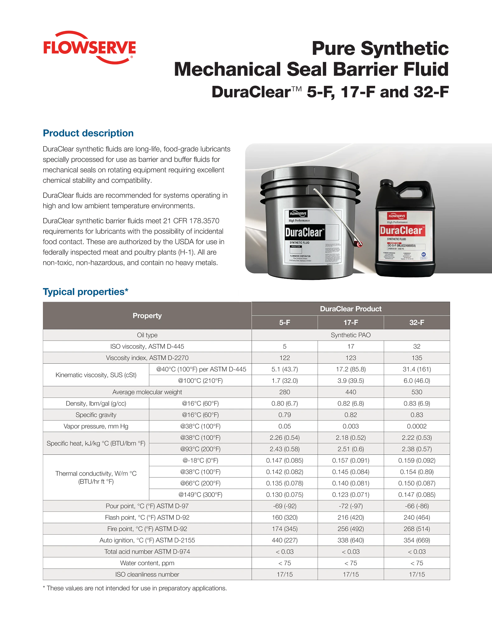DS-4614系列纯合成机械密封缓冲液宣传单页