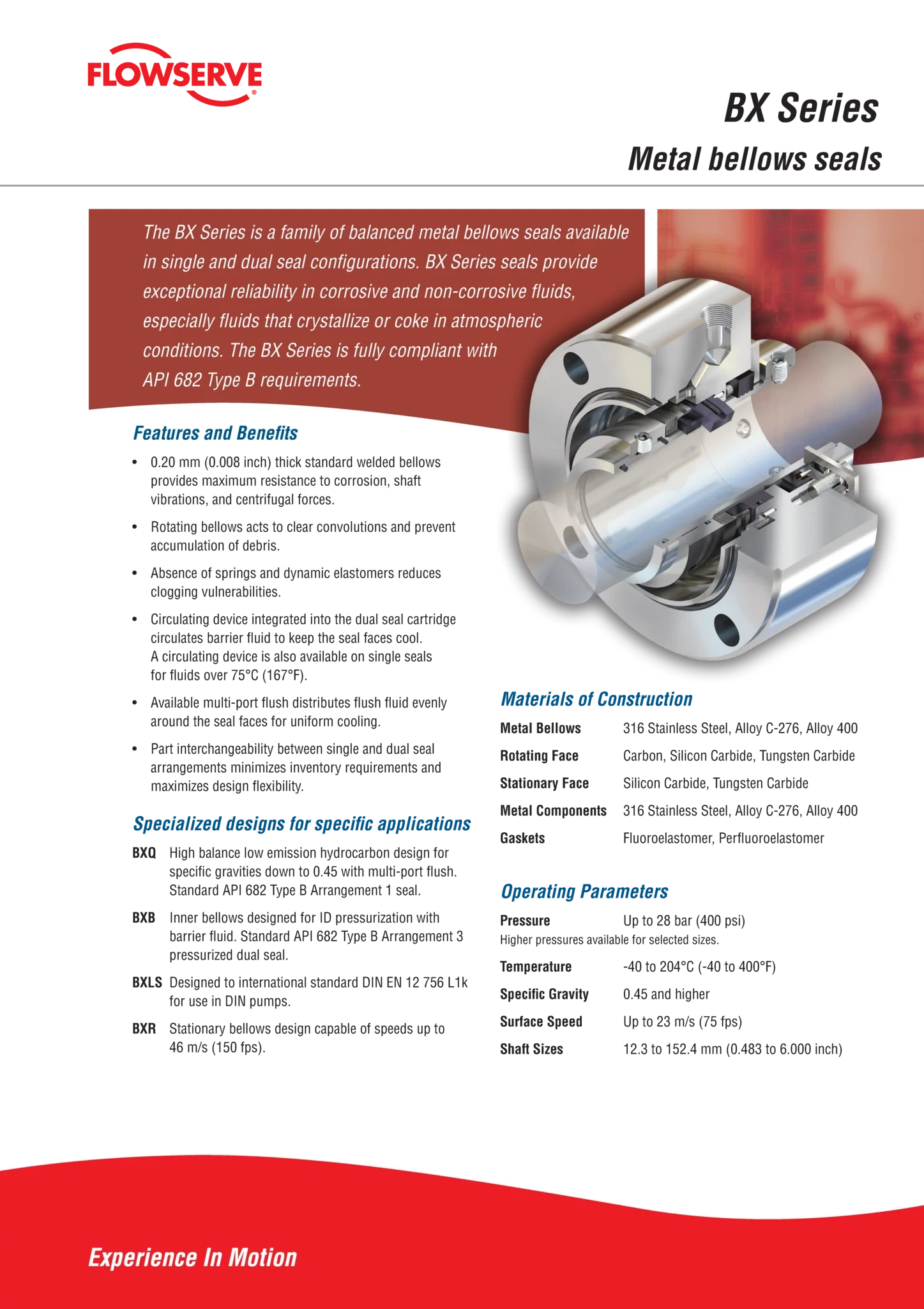 BX系列金属波纹管密封宣传单