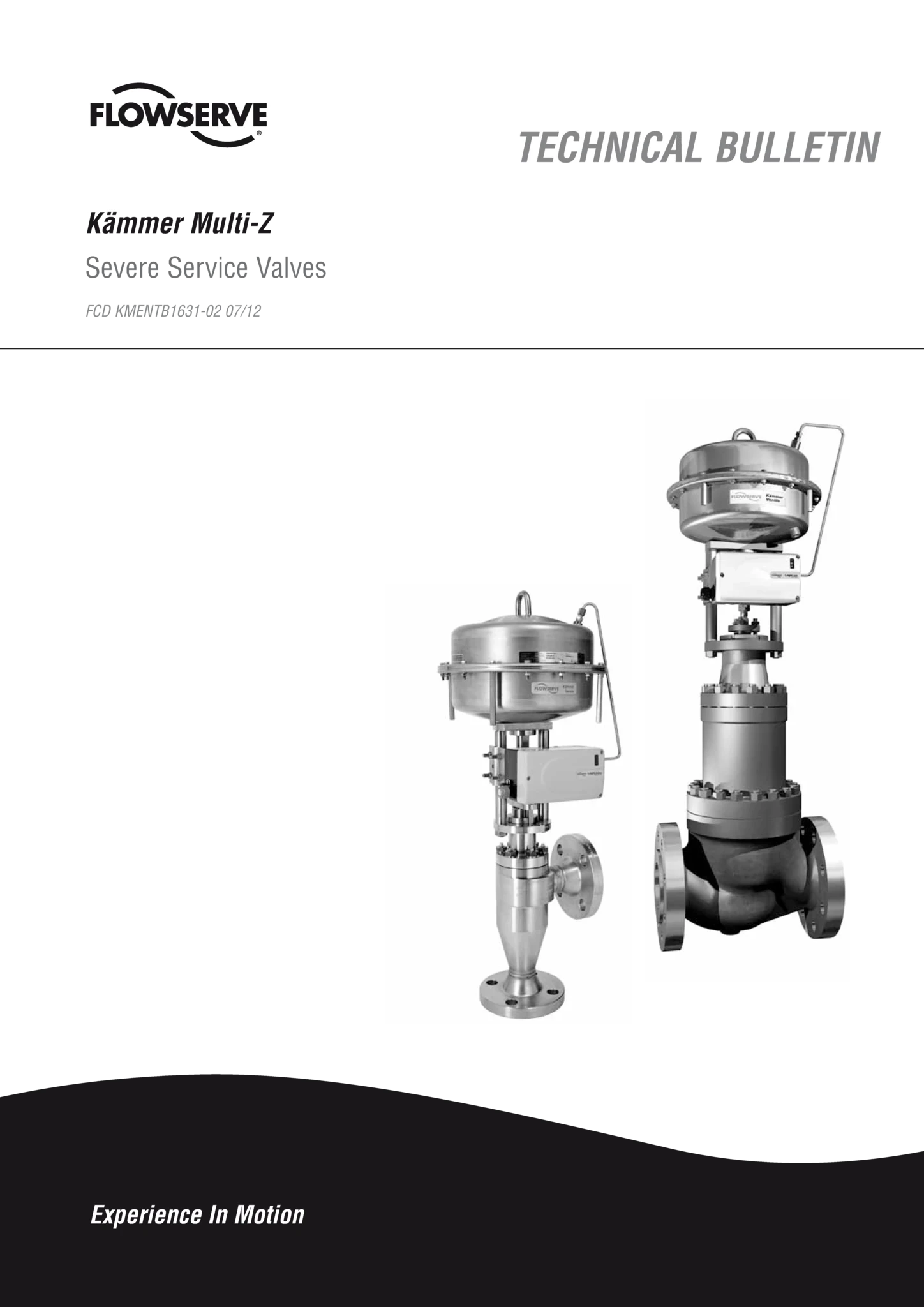 Kämmer Multi-Z - 严酷工况阀门 - 技术公告
