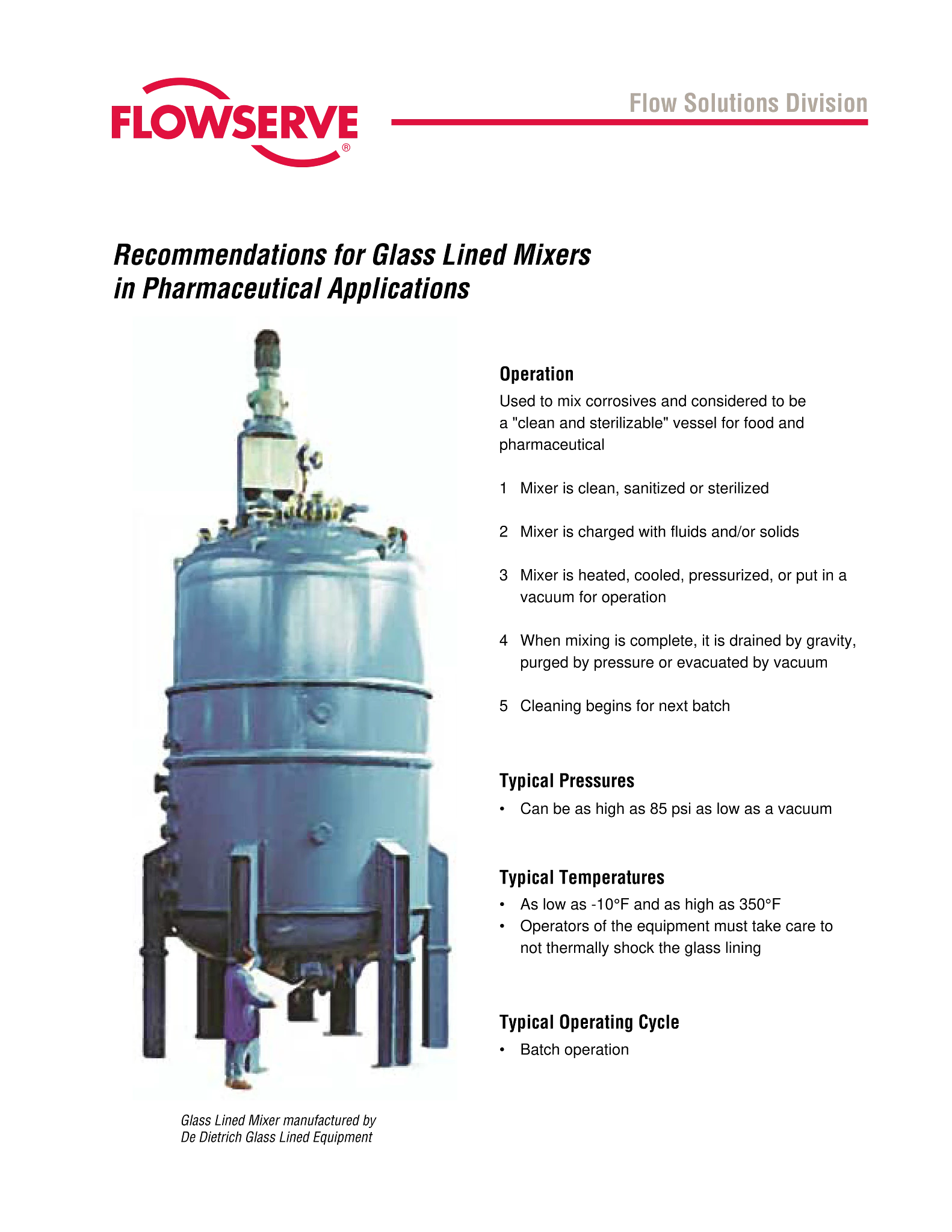 制药应用中的搪玻璃搅拌器建议