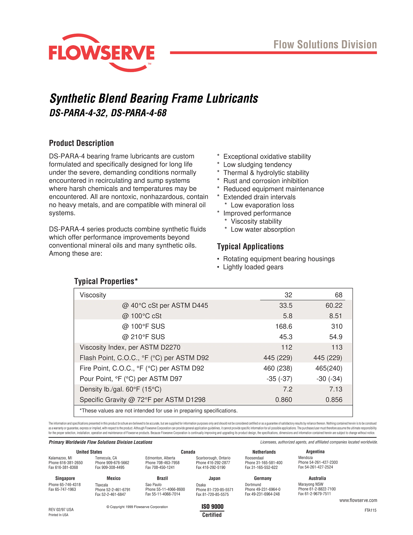 DS-PARA-4合成混合轴承架润滑剂宣传单