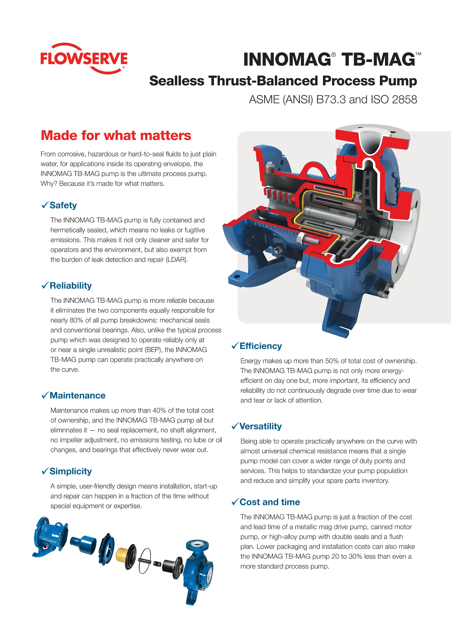 INNOMAG®TB-MAG™无密封推力平衡式流程泵 - 宣传单