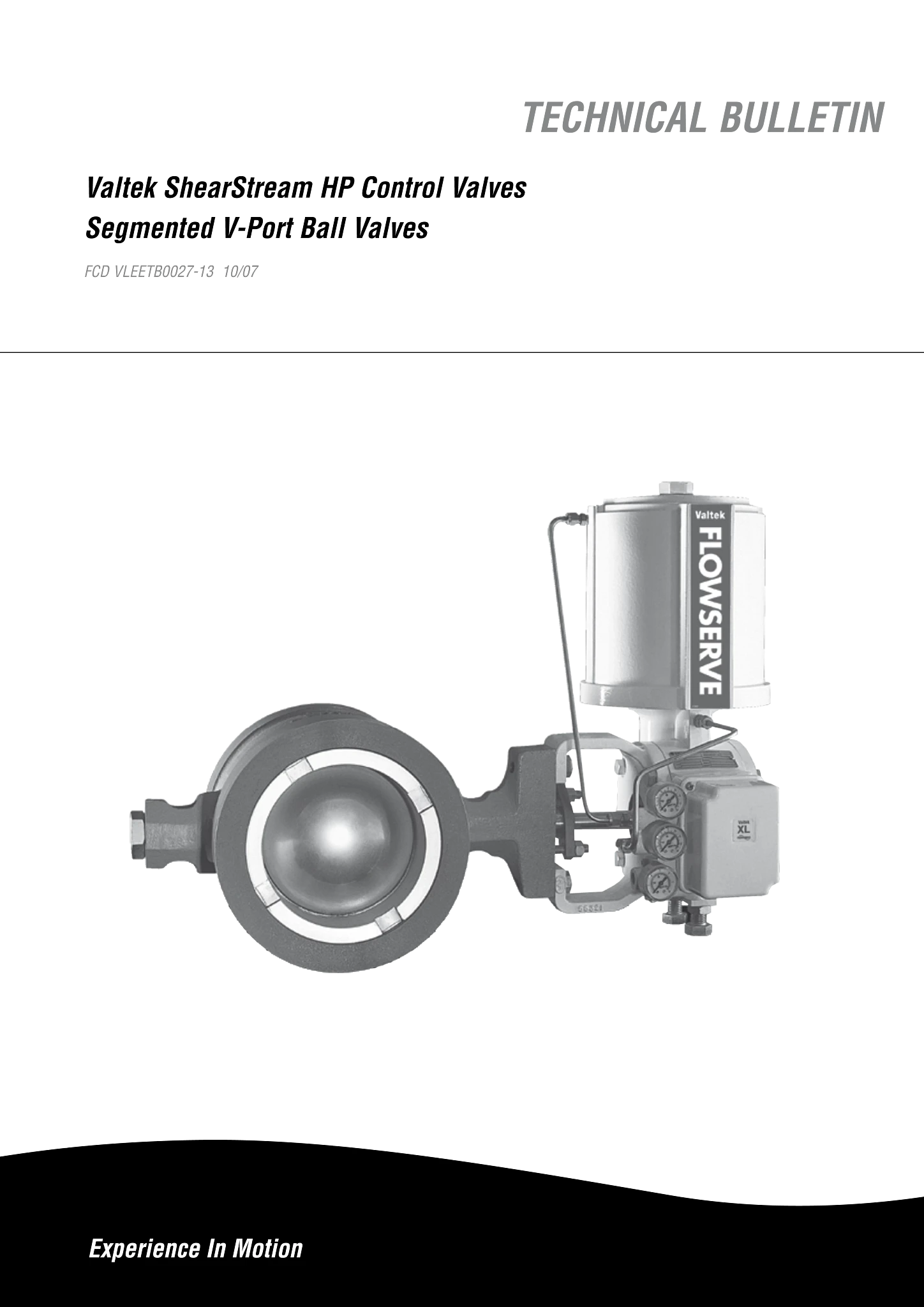 Valtek ShearStream HP控制阀技术手册