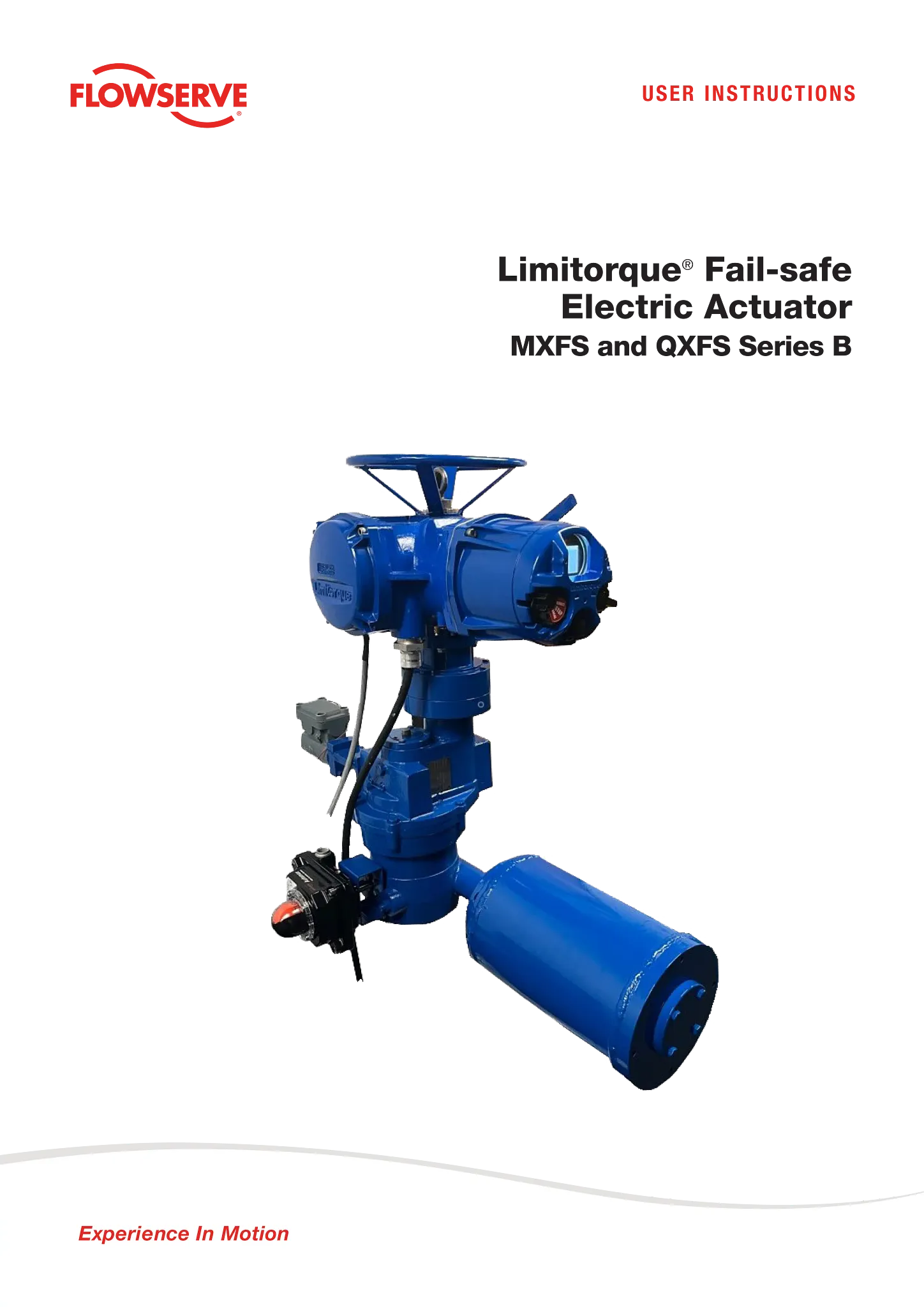 Limitorque®防故障安全型电动执行器MXFS和QXFS系列B型 - 操作安装手册