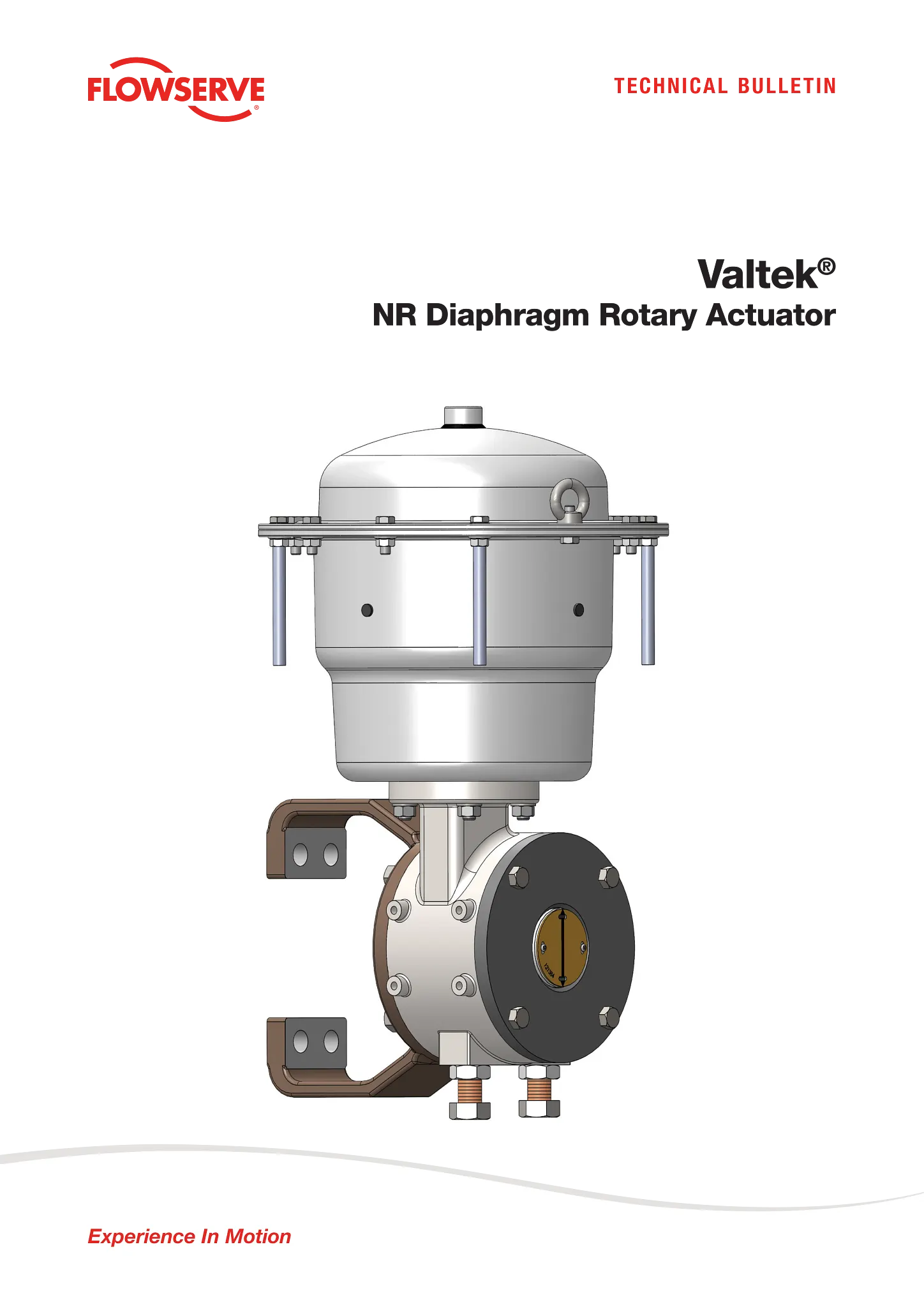 Valtek NR隔膜旋转执行器 - 技术公告
