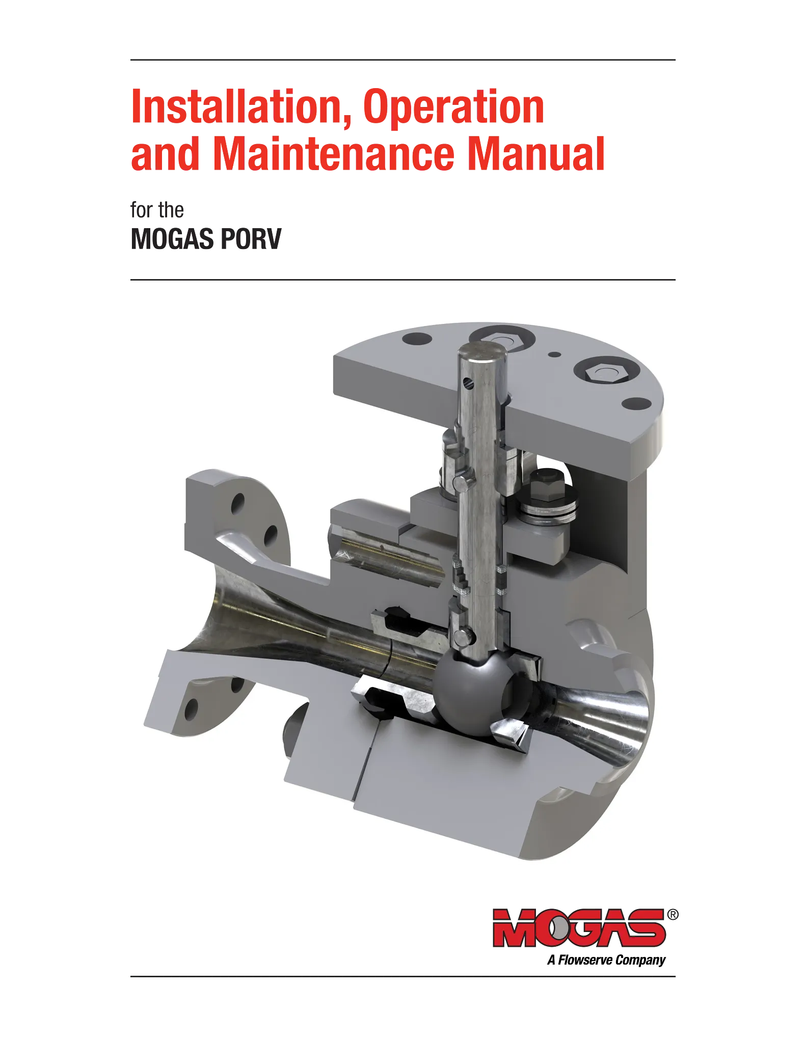 MOGAS电动泄压阀 - IOM